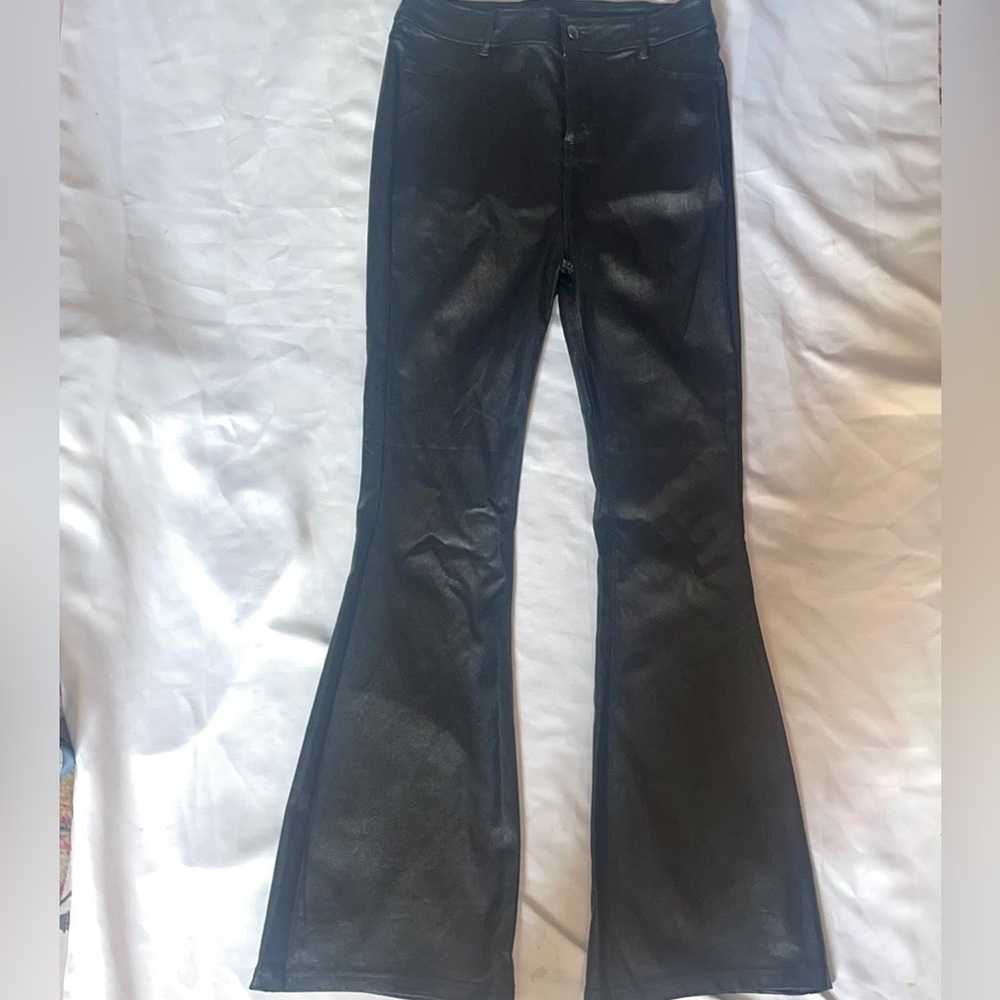 Black leather pants